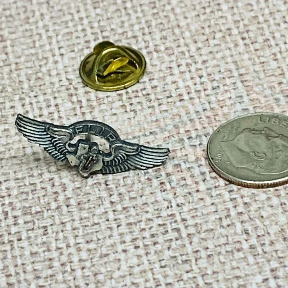 Sterling Silver Texas Instruments FLIR Program Straight Back Pin‎